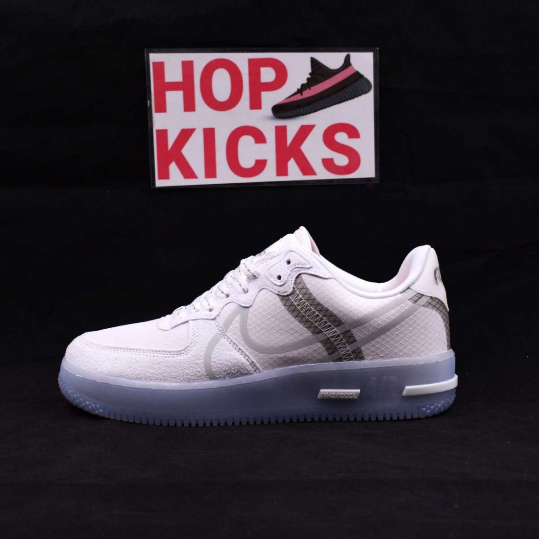 nike air force 1 react grey light bone